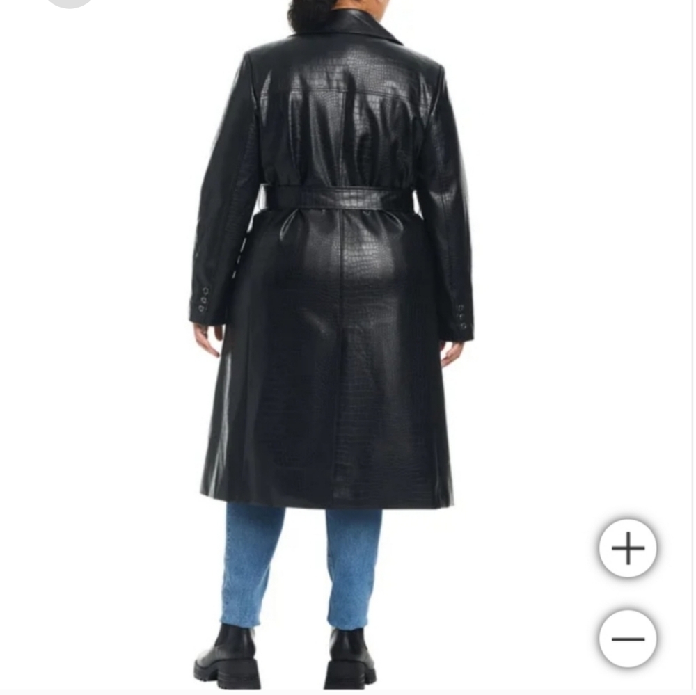 Vince Camuto Ladies' Maxi Faux Leather Jacket nwt - Picture 8 of 9